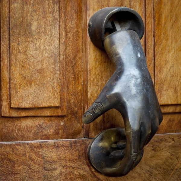 Mexico Detail of a door and door knocker